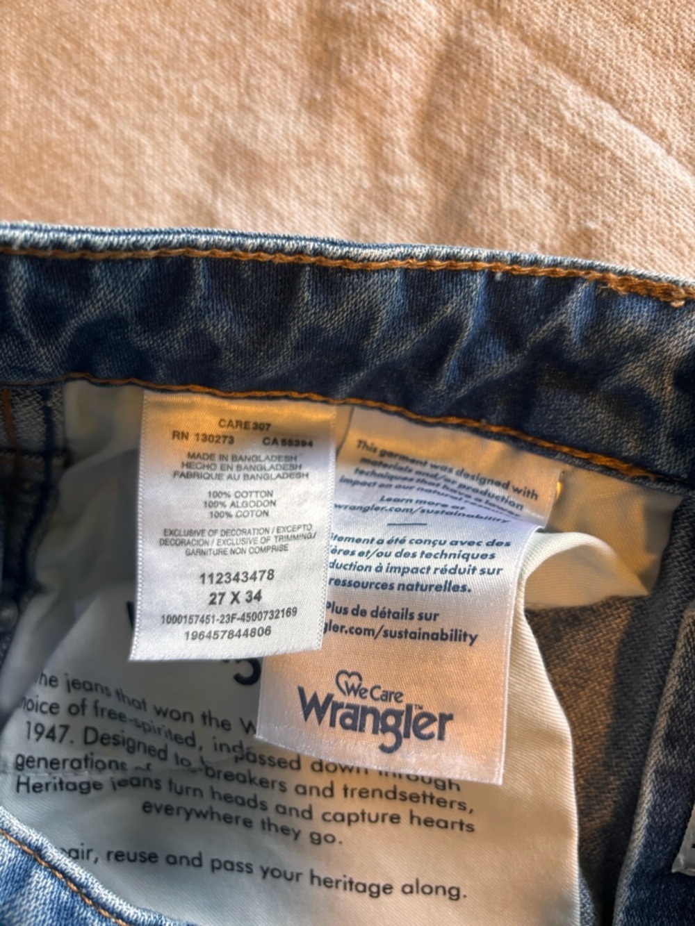 Wrangler Westward 626 Bootcut Jeans 27x34 - Picture 4 of 7